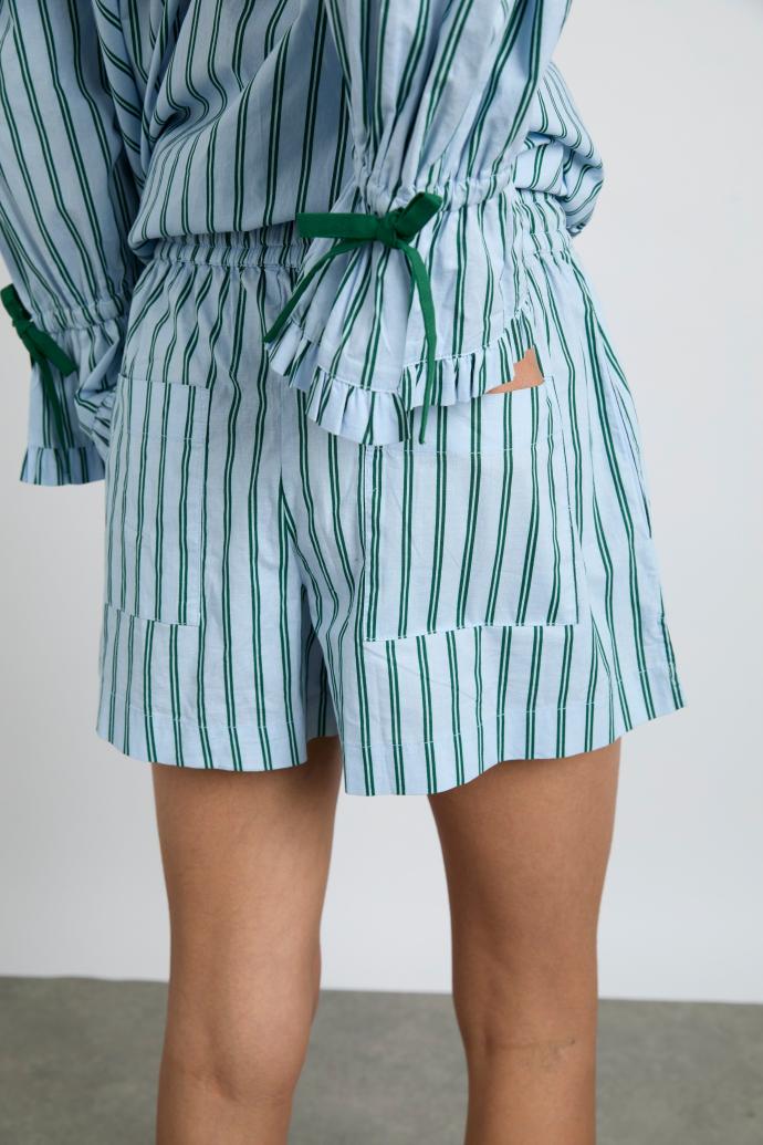 Nightwear | Women Damson Madder Krissy Pj Boxer - Blue Stripe