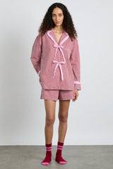 Nightwear | Women Damson Madder Krissy Pj Boxer - Red Stripe