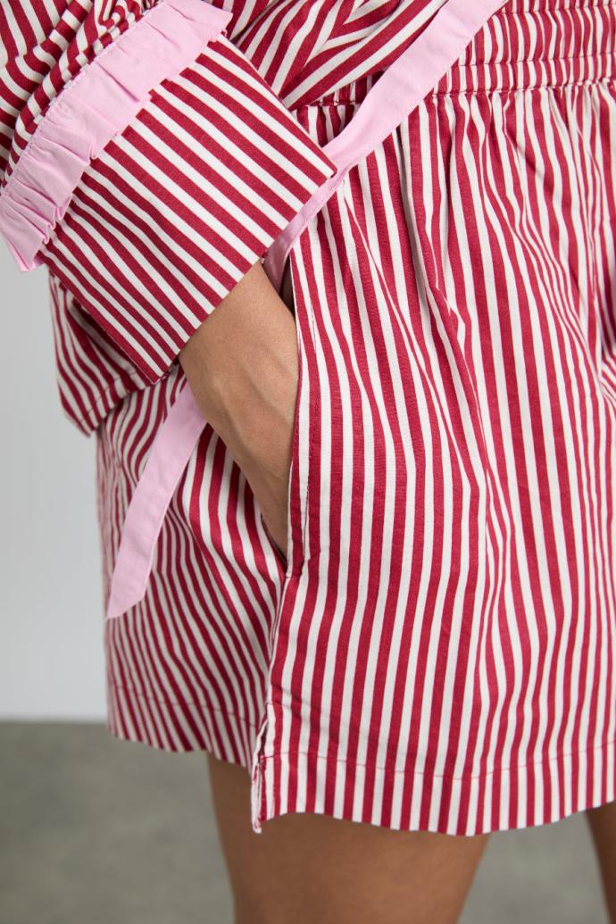 Nightwear | Women Damson Madder Krissy Pj Boxer - Red Stripe