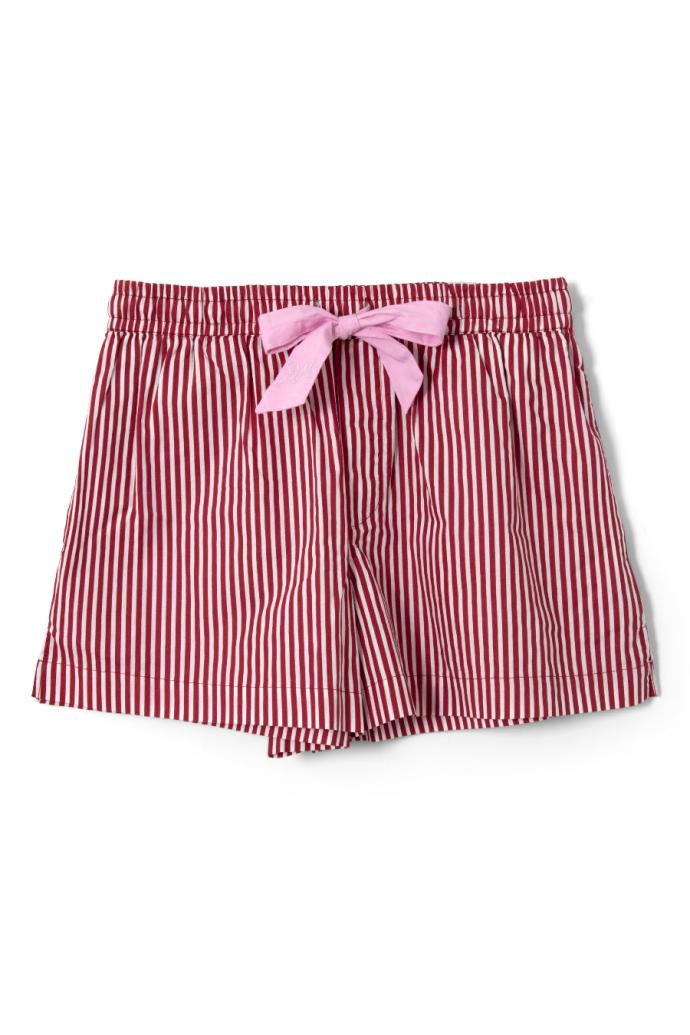 Nightwear | Women Damson Madder Krissy Pj Boxer - Red Stripe
