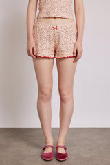 Nightwear | Women Damson Madder Rose Print Short