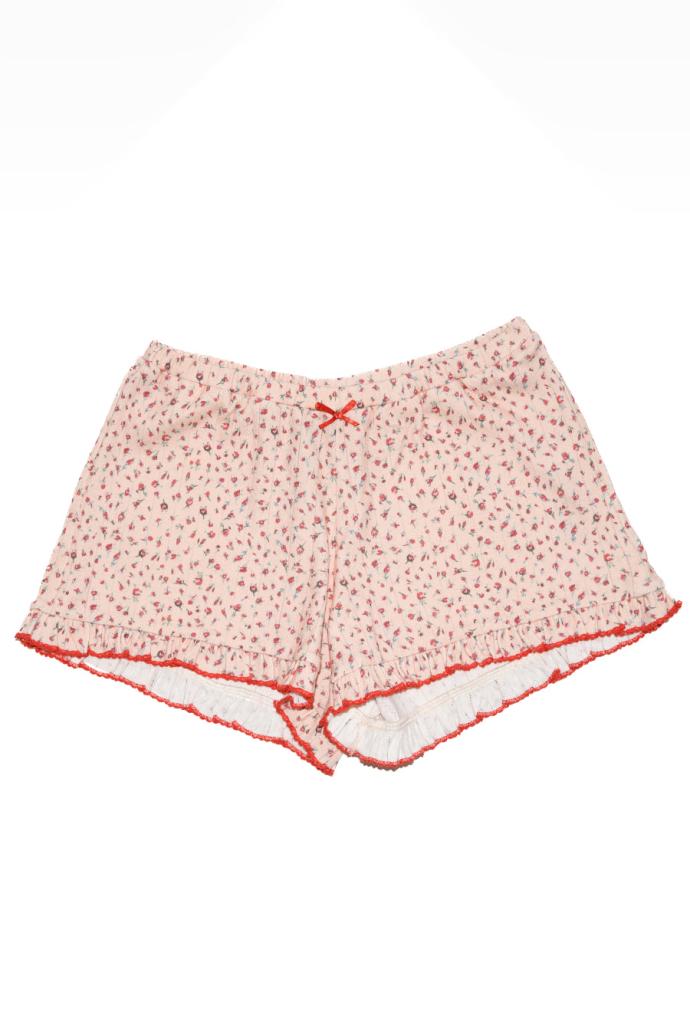 Nightwear | Women Damson Madder Rose Print Short