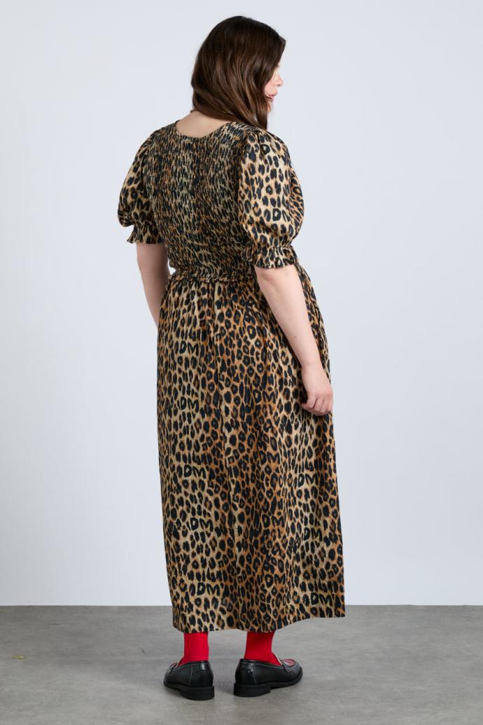 Occasion Wear | Women Damson Madder Bluebelle Midi Dress - Leopard