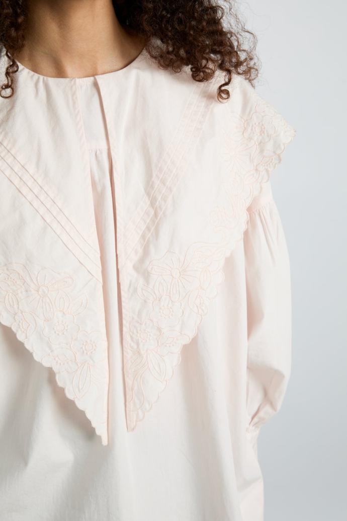 Occasion Wear | Women Damson Madder Embroidered Candy Blouse - Pink