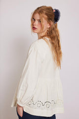 Occasion Wear | Women Damson Madder Gretchen Blouse - White