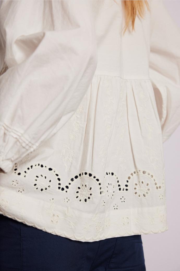 Occasion Wear | Women Damson Madder Gretchen Blouse - White