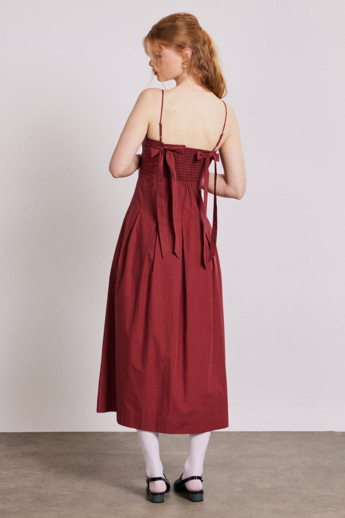 Occasion Wear | Women Damson Madder Iris Bow Midi Dress