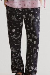 Occasion Wear | Women Damson Madder Joni Pants - Symbol Print