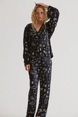 Occasion Wear | Women Damson Madder Joni Pants - Symbol Print