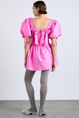 Occasion Wear | Women Damson Madder Lauren Mini Dress- Pink Taffeta