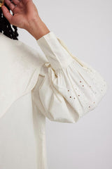 Occasion Wear | Women Damson Madder Mimi Mini Dress - Off White Broderie