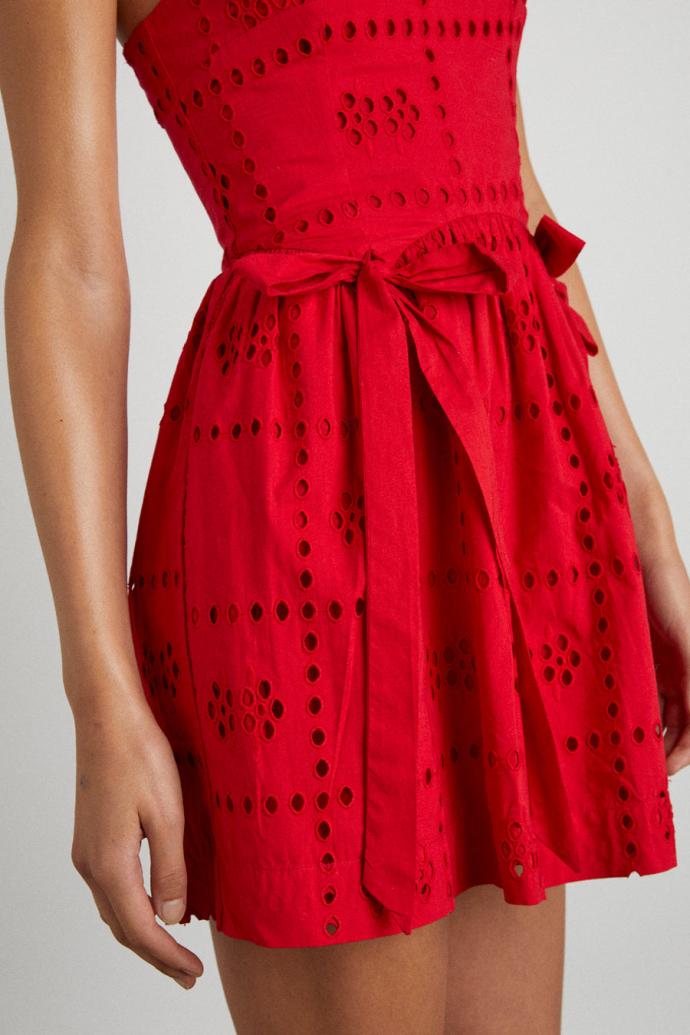 Occasion Wear | Women Damson Madder Penelope Mini - Red Broderie