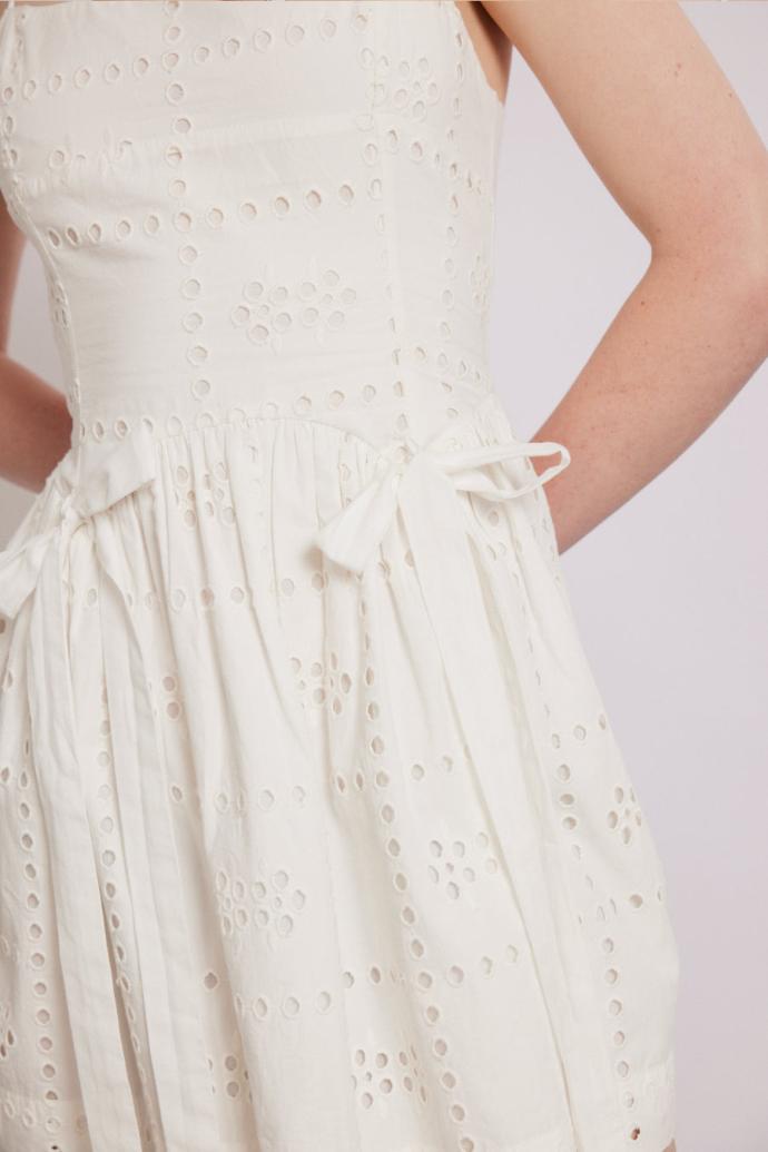 Occasion Wear | Women Damson Madder Penelope Mini - White Broderie