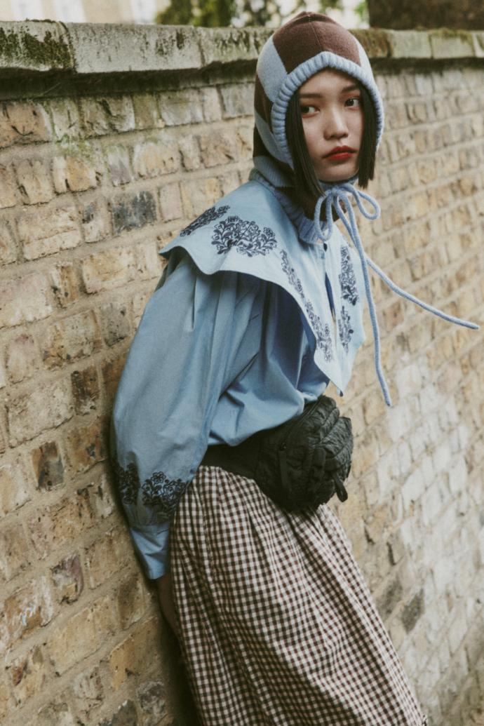 Occasion Wear | Women Damson Madder Romeo Embroidered Blouse Blue