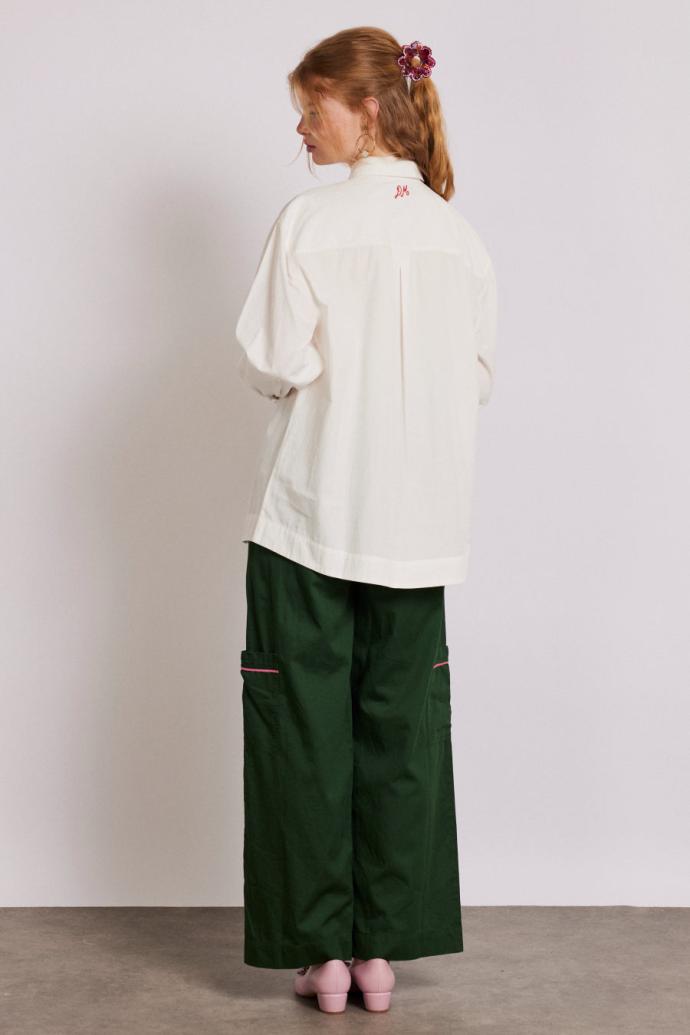 Occasion Wear | Women Damson Madder Tuxedo Ruffle Shirt