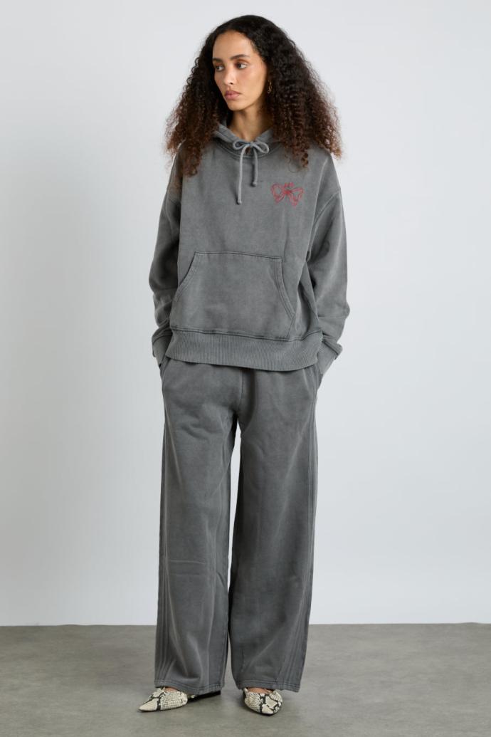 Pullover &amp; Fleeces | Women Damson Madder Hayley Hoodie - Grey Wash