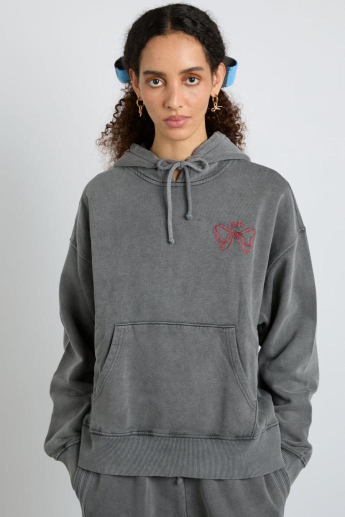 Pullover &amp; Fleeces | Women Damson Madder Hayley Hoodie - Grey Wash