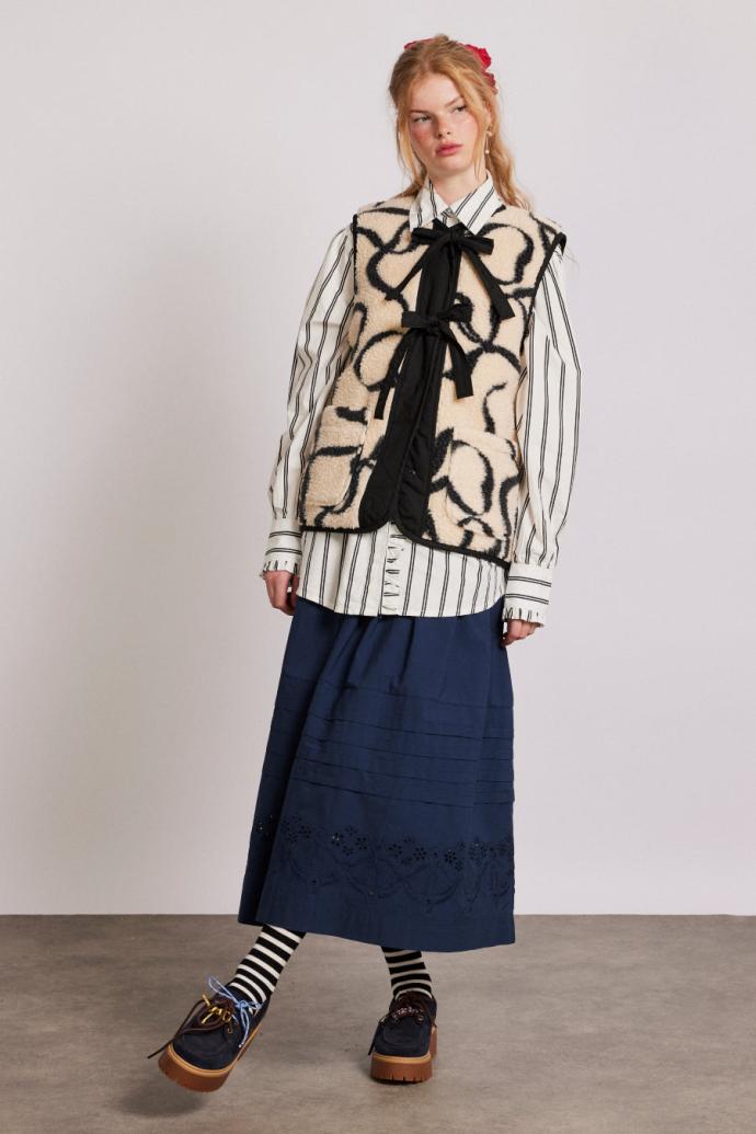 Pullover &amp; Fleeces | Women Damson Madder Marta Borg Gilet - Bows