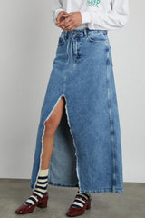Skirts | Women Damson Madder Kaia Denim Maxi Skirt