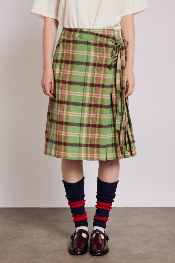 Skirts | Women Damson Madder Kat Kilt - Green Check