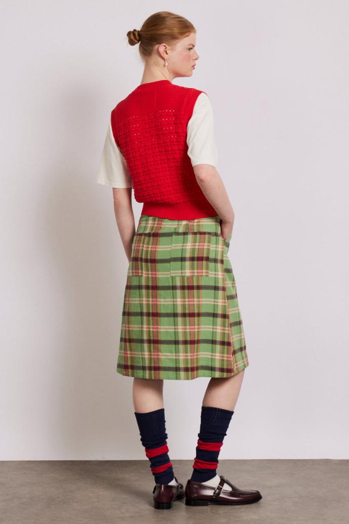 Skirts | Women Damson Madder Kat Kilt - Green Check