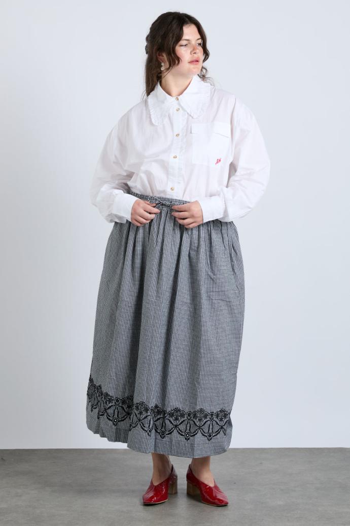 Skirts | Women Damson Madder Keeley Midi Skirt - Black Gingham