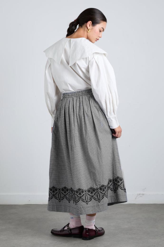 Skirts | Women Damson Madder Keeley Midi Skirt - Black Gingham