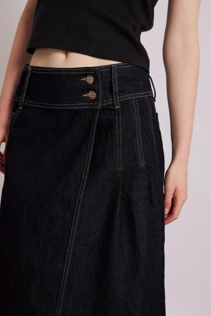 Skirts | Women Damson Madder Raye Denim Skirt - Dark Indigo