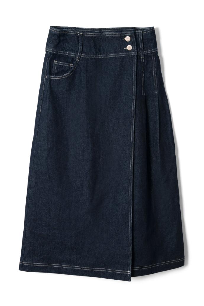 Skirts | Women Damson Madder Raye Denim Skirt - Dark Indigo