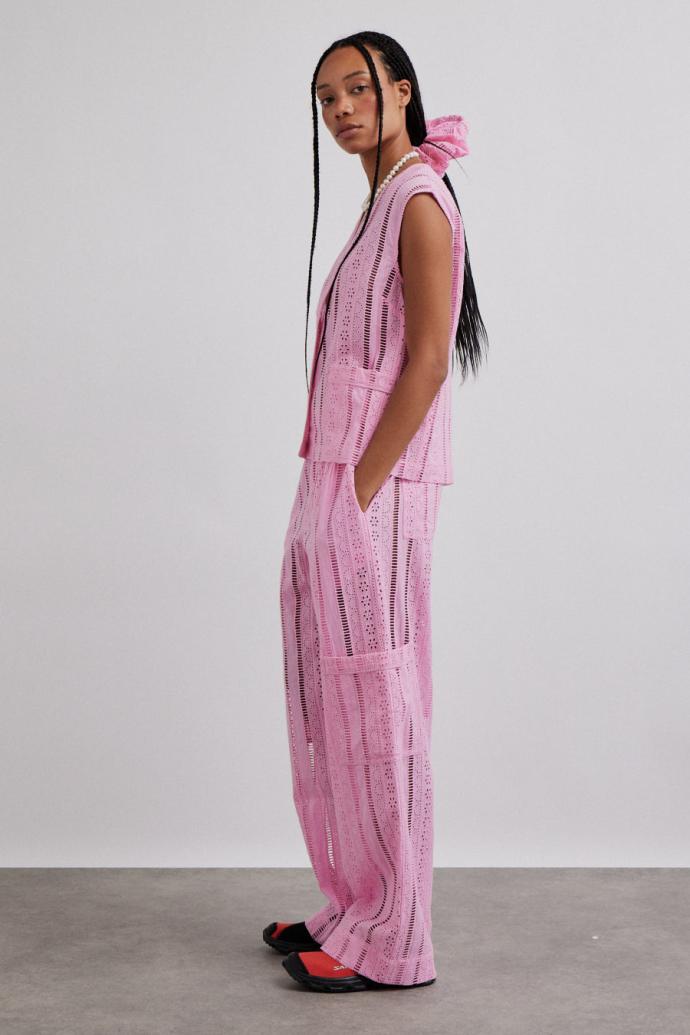 Tops | Women Damson Madder Alys Vest - Pink Broderie