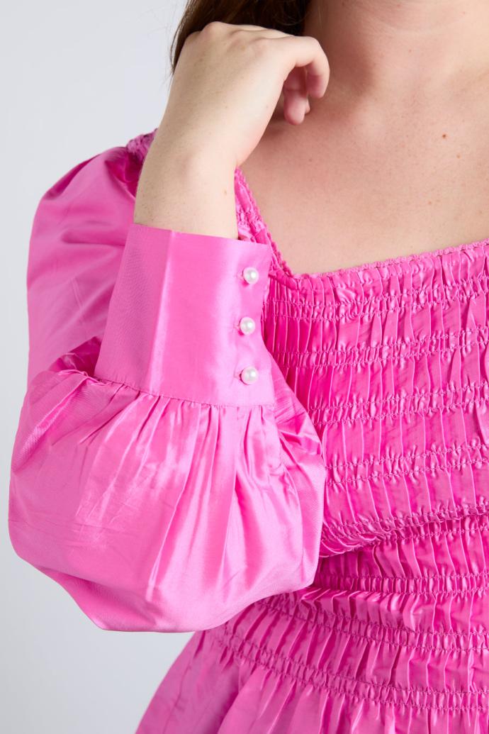 Tops | Women Damson Madder Ariana Blouse - Pink Taffeta