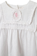 Tops | Women Damson Madder Beatrice Victoriana Blouse- White