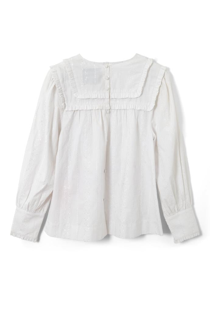 Tops | Women Damson Madder Beatrice Victoriana Blouse- White