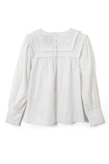 Tops | Women Damson Madder Beatrice Victoriana Blouse- White
