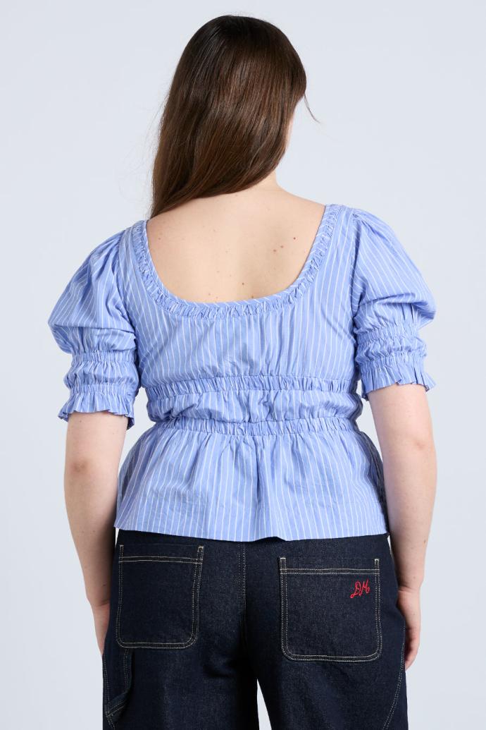 Tops | Women Damson Madder Bianca Blouse - Blue