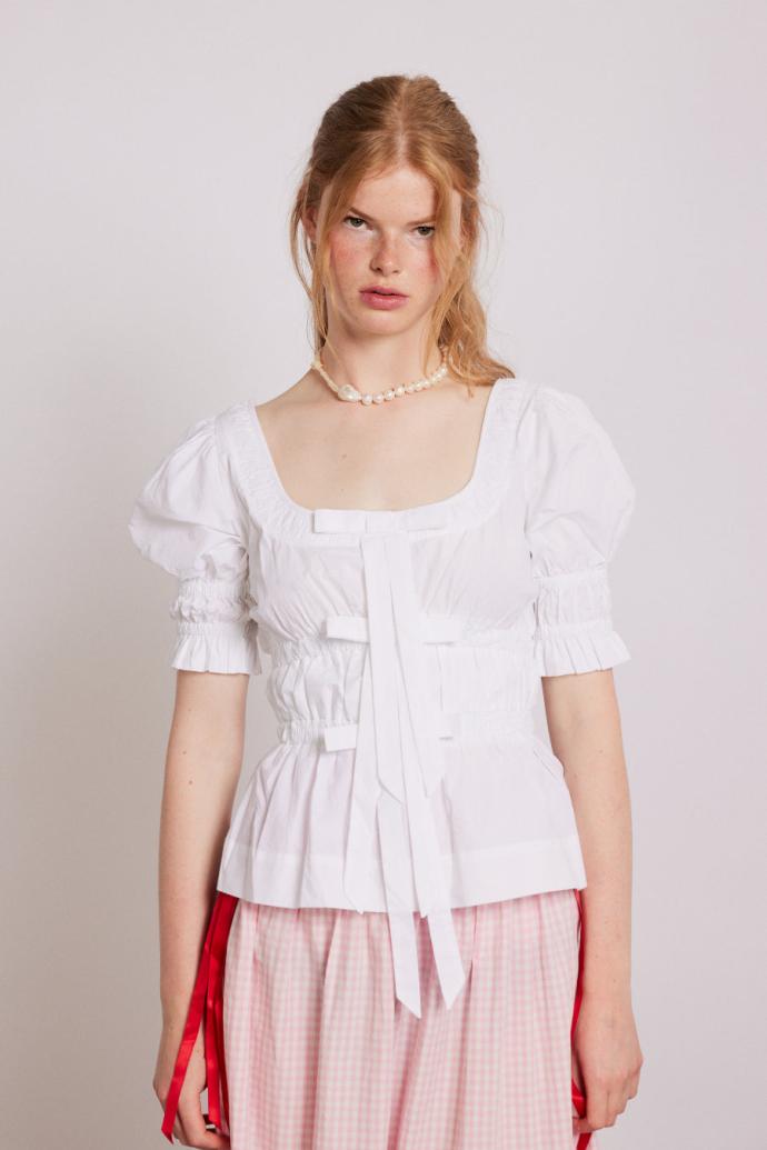 Tops | Women Damson Madder Bianca Blouse - White