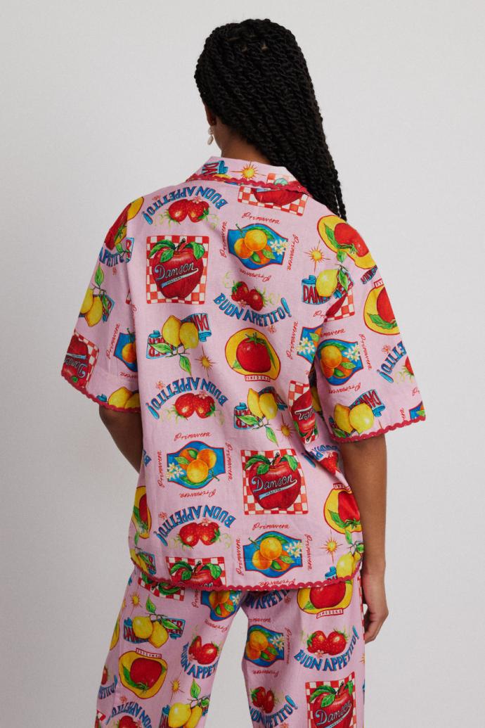 Tops | Women Damson Madder Chlo Shirt - Fruit Labels