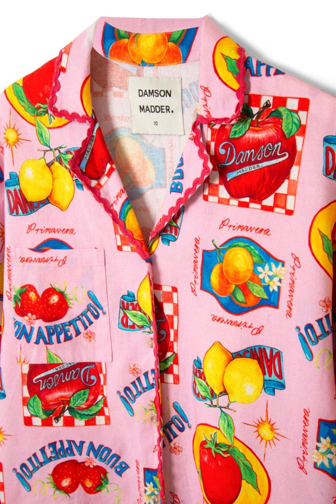 Tops | Women Damson Madder Chlo Shirt - Fruit Labels