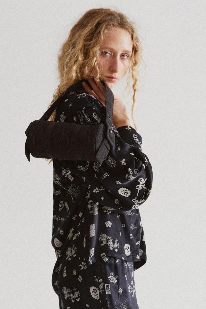 Tops | Women Damson Madder Clairo Blouse - Symbol Print