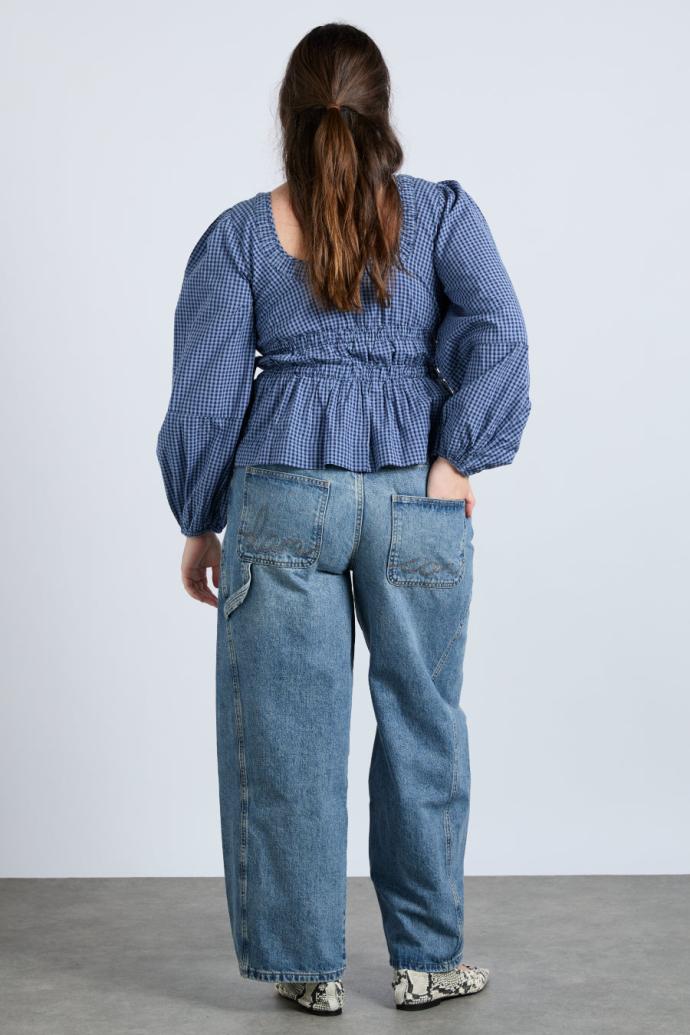 Tops | Women Damson Madder Dakota Blouse - Blue Check