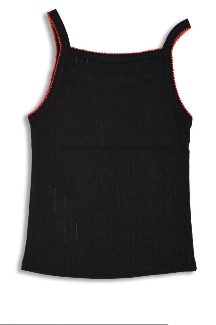 Tops | Women Damson Madder Dm Cami Top - Black Pointelle