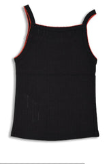 Tops | Women Damson Madder Dm Cami Top - Black Pointelle