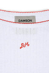 Tops | Women Damson Madder Dm Cami Top - White Pointelle