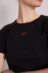 Tops | Women Damson Madder Dm Shrunken Pointelle Tee