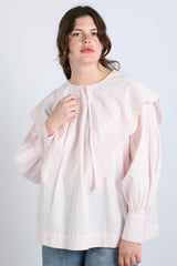 Tops | Women Damson Madder Embroidered Candy Blouse - Pink