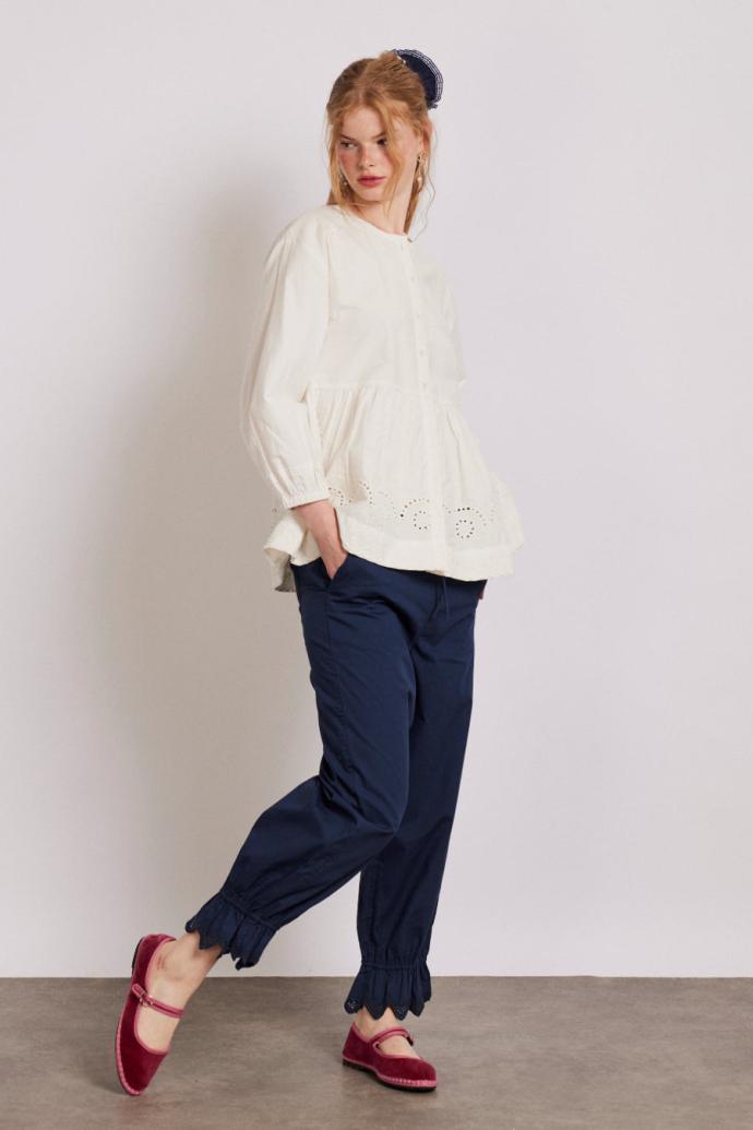 Tops | Women Damson Madder Gretchen Blouse - White