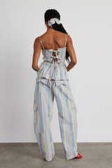 Tops | Women Damson Madder Hope Shirred Cami - Multi Stripe