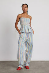 Tops | Women Damson Madder Hope Shirred Cami - Multi Stripe