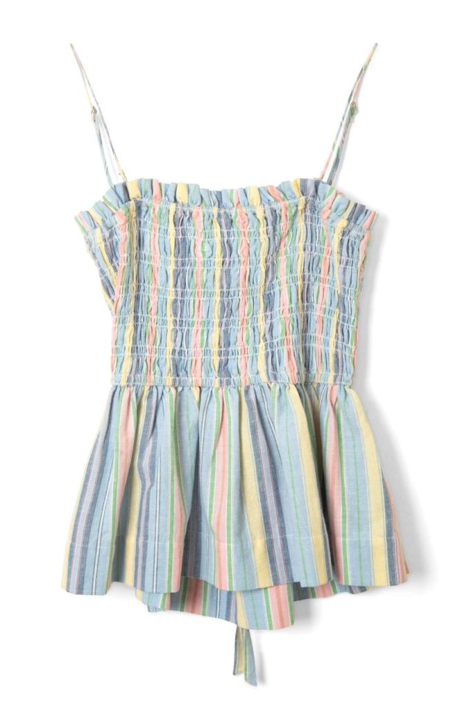 Tops | Women Damson Madder Hope Shirred Cami - Multi Stripe
