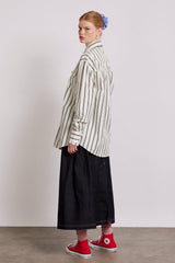 Tops | Women Damson Madder Kylie Ruffle Shirt - White Stripe